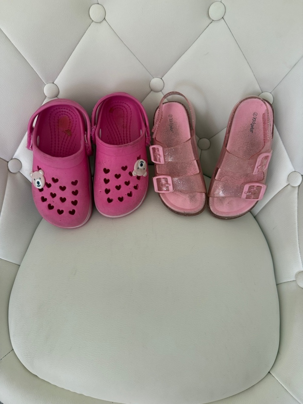 Kidgets Kids Pink Clog and Sandal Set Comfortable Summer Shoes Toddler Girls 10T - Picture 2 of 8